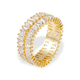 Radiant Full Zirconia Eternity Ring
