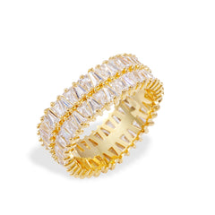 Radiant Full Zirconia Eternity Ring