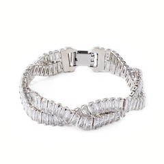 Radiant Rhodium Plated Brilliance Bracelet