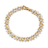 Harmonious Elegance Duo-Tone Plated Bracelet