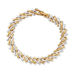 Harmonious Elegance Duo-Tone Plated Bracelet