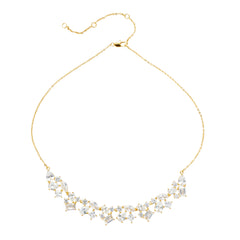 Gold Plated Multi Shape Zircon Pendant Necklace Wholesale | Geometric CZ Chain Jewelry | Custom OEM Fashion Necklace Manufacturer