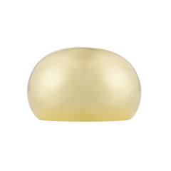 High-Polish Dome Ring – Brass with 14K Gold Plating, Minimal & Versatile