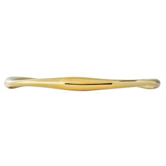 Minimal Polished 316 Stainless Steel Cuff Bracelet – Organic Fluid Shape, PVD Gold Finish