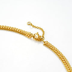 Elegant Gold-Plated Chain Necklace – Bold Texture, Timeless Shine
