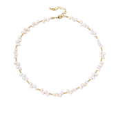 Freshwater Pearl Necklace with Naturally Irregular Pearls