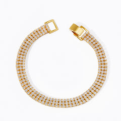Full CZ Tennis Bracelet — Sparkling Cubic Zirconia Luxury Bracelet for Women