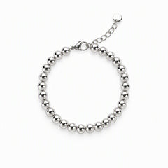 High-Margin Best Seller | Sleek Stainless Steel Ball Bead Bracelet with Extension Chain