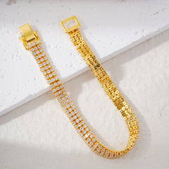 Full CZ Tennis Bracelet — Sparkling Cubic Zirconia Luxury Bracelet for Women