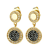 Black & White Rhinestone Earring