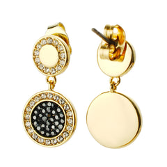 Black & White Rhinestone Earring