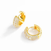 Basic CZ Huggie-2 Colors