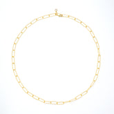 Textured Paperclip Chain Necklace