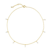 Elegant Freshwater Pearl Choker – Gold-Plated Brass, Modern & Refined