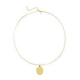 Polished Stainless Steel Oval Locket Necklace – Minimal & Timeless Design