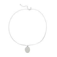 Polished Stainless Steel Oval Locket Necklace – Minimal & Timeless Design