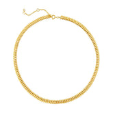 Elegant Gold-Plated Chain Necklace – Bold Texture, Timeless Shine