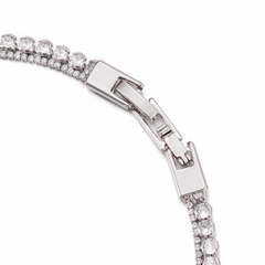 Radiant Brilliance: Full Zirconia Necklace