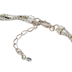 DNA Twisted Chain Necklace | Brass Base with 14K Gold & Silver Plating