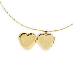 Custom Stainless Steel Heart Locket Necklace | Polished Photo Pendant | 14K Gold Vacuum Plating | OEM/ODM Jewelry Supplier