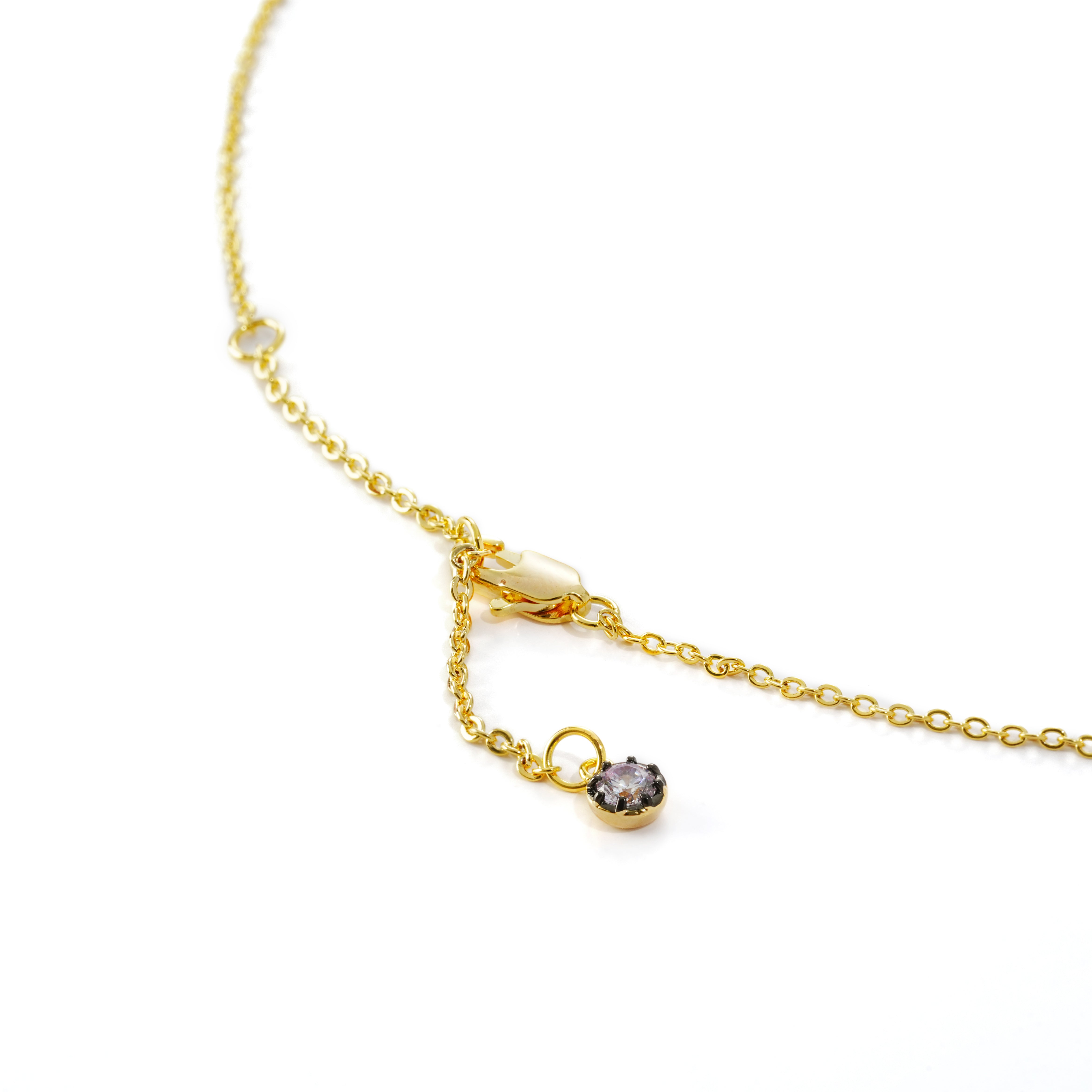 Minimalist Dual-Tone Necklace | 14K Gold & Gunmetal Plating | Modern Contrast Pendant Design | OEM Jewelry Manufacturer