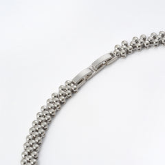 Platinum Plated Zirconia Tennis Necklace | Modern Minimalist Design | OEM/ODM Fashion Jewelry
