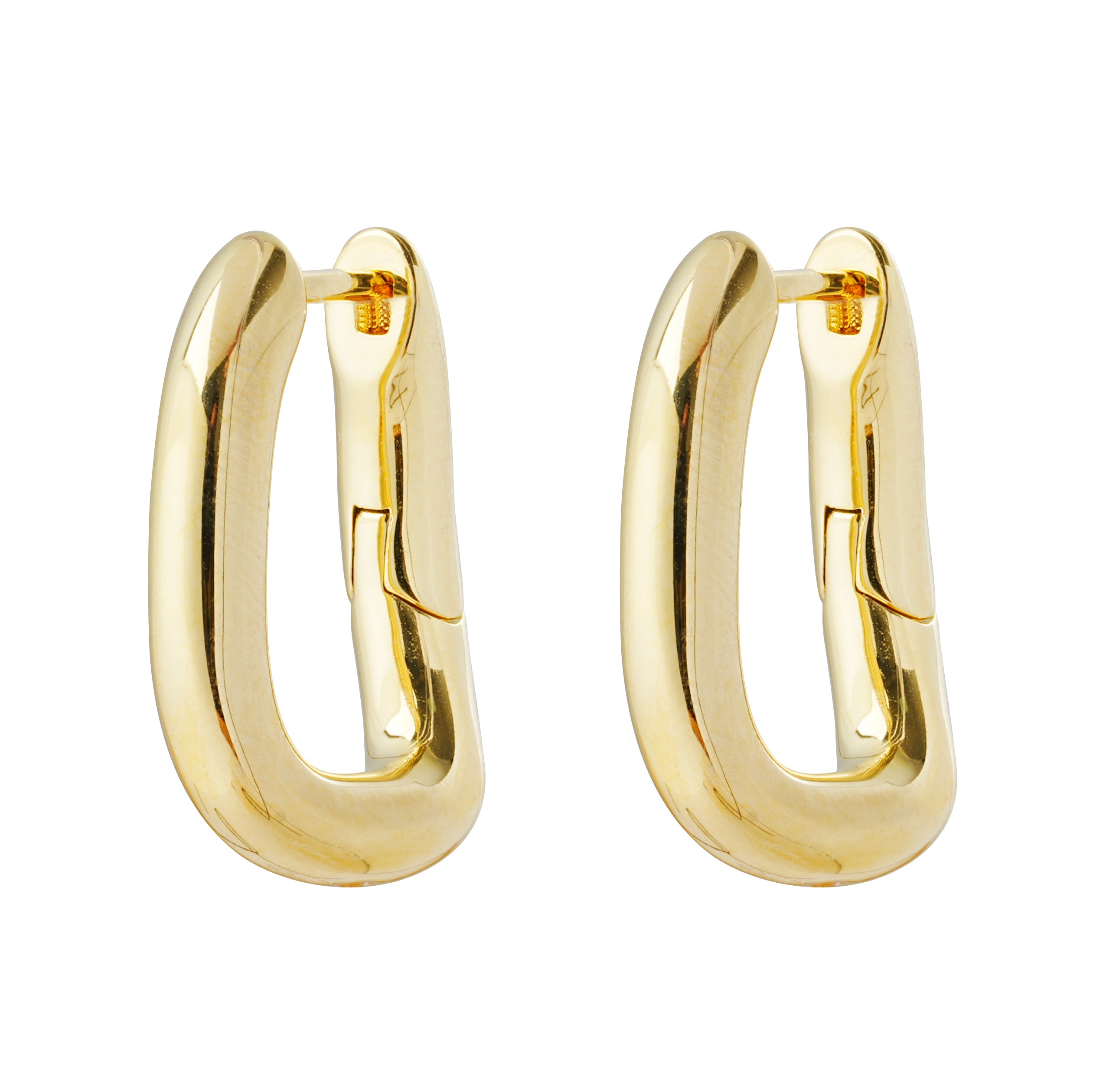 Minimalist Irregular Oval Hoop | Gold & Silver Plated | Modern Fashion OEM Jewelry