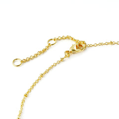 Minimalist Pave Bar Necklace – Lightweight & Elegant Chain Design (Brass / Silver Available)