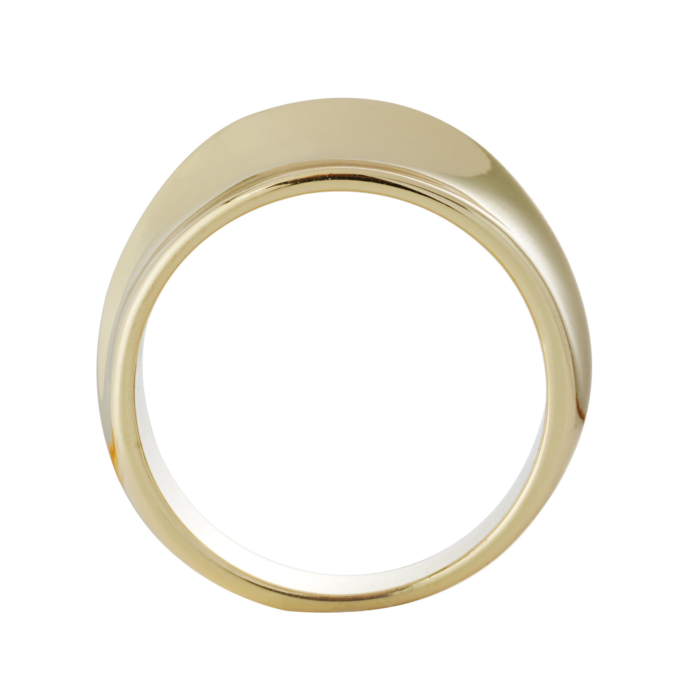 Minimal Polished Gold-Tone Band Ring – Smooth, Timeless & Versatile