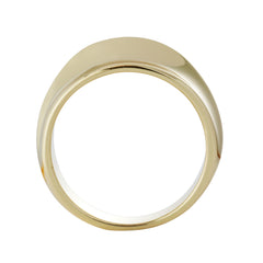 Minimal Polished Gold-Tone Band Ring – Smooth, Timeless & Versatile