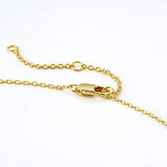 Minimalist 14K Gold-Plated Necklace with Tapered 3A Cubic Zirconia Pendant – Ideal for Everyday & Layering Collections