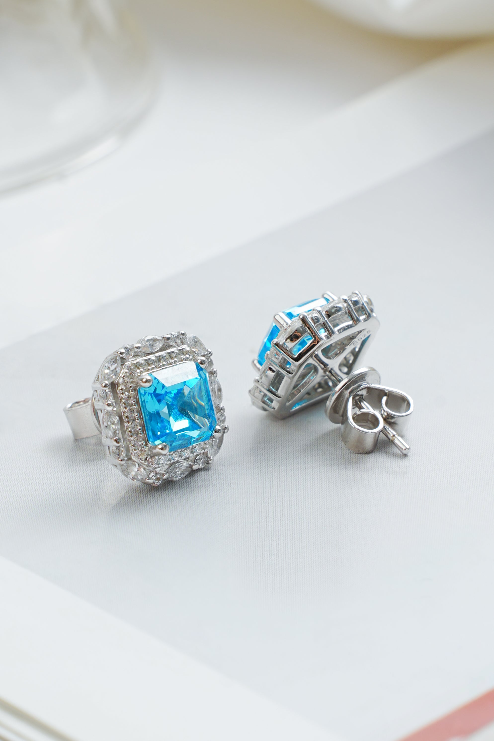 925 Silver Jewelry Set | Crushed Ice Stone Ring, Pendant & Earrings | OEM Fine Jewelry Supplier