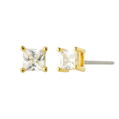 14K Gold Plated Freshwater Pearl Earrings Set – Zircon Dangle & Stud Set, Elegant Mixed Design Earrings