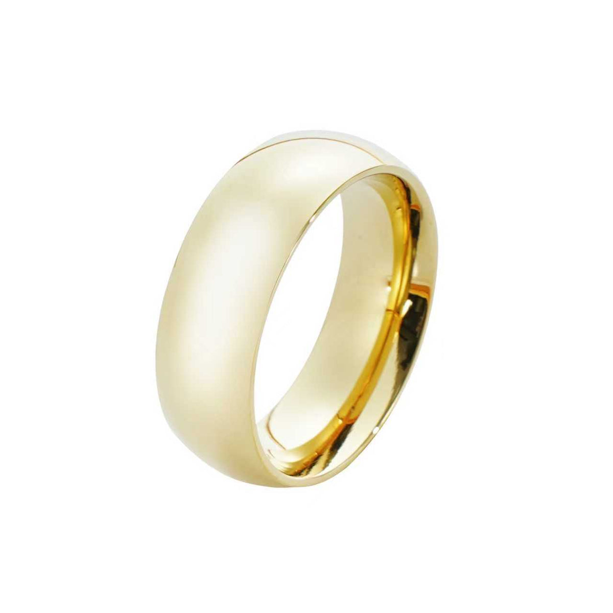 Stainless Steel Plain Band Ring | 316 Gold & Silver Polished Rings for Wholesale & Private Label Jewelry Brands